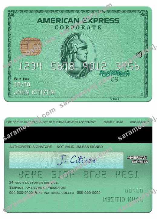 USA Nebraska Five Points Bank amex green card